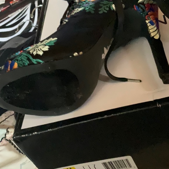 Steve Madden Tapestry Fabric Stiletto Boots - Picture 9 of 12